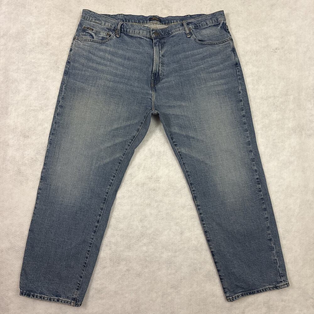 Polo Ralph Lauren Jeans Mens 44x30 Blue Hampton Relaxed Straight Denim
